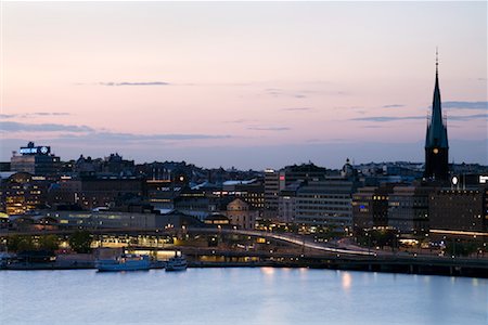 riddarholmskyrkan - Stockholm, Suède la nuit Photographie de stock - Rights-Managed, Code: 700-02289473