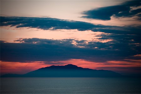 Sunset Over Ischia, Gulf of Naples, Capri, Campania, Italy Foto de stock - Con derechos protegidos, Código: 700-02289529