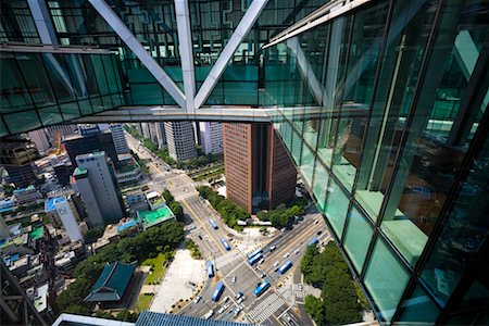 Overview of City, Jongo Tower, Seoul, South Korea Stock Photo - Rights-Managed, Code: 700-02289595