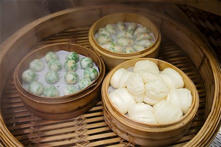 south korea places - Baskets of Dim Sum in Restaurant, Seoul, South Korea Stock Photo - Rights-Managed, Code: 700-02289665