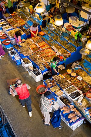 Marché aux poissons Noryangjin, Séoul, Corée du Sud Photographie de stock - Rights-Managed, Code: 700-02289687