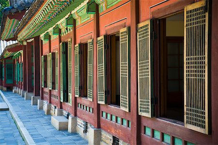 séoul - Fenêtres du palais Changdeokgung, Séoul, Corée du Sud Photographie de stock - Rights-Managed, Code: 700-02289682