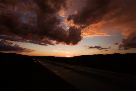 simsearch:700-02265758,k - Sunset over Road through Grassland, Inner Mongolia, China Stock Photo - Rights-Managed, Code: 700-02289788