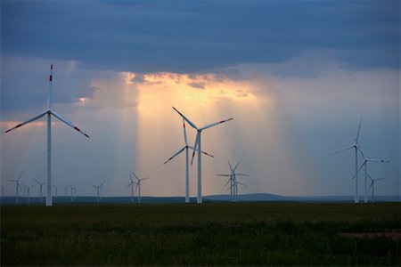 Wind Farm in Abaga Banner, Ximeng Huitengha, Xilinhot, Inner Mongolia, China Stock Photo - Rights-Managed, Code: 700-02289801