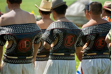 Men in Traditional Wrestling Outfits, Inner Mongolia, China Foto de stock - Con derechos protegidos, Código: 700-02289815