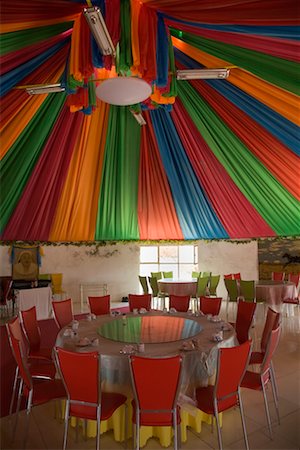 Restaurant Interior, Inner Mongolia, China Stock Photo - Rights-Managed, Code: 700-02314938