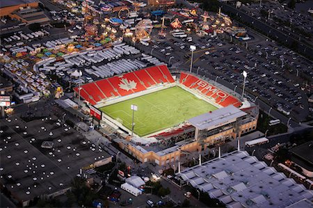 football field nobody - Aerial View of BMO Field, Toronto, Ontario, Canada Stock Photo - Rights-Managed, Code: 700-02314973