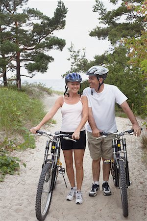 Couple Bike Riding, Elmvale, Ontario, Canada Stock Photo - Rights-Managed, Code: 700-02346546