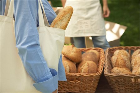 farmers market female - Organic Bread Loaves at Farmer's Market Stock Photo - Rights-Managed, Code: 700-02347738