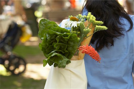 Woman Shopping at Organic Farmer's Market Stock Photo - Rights-Managed, Code: 700-02347755