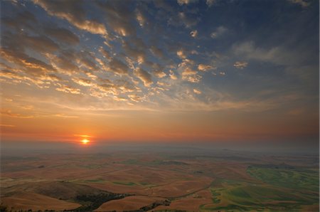 palouse - Paysage de Steptoe Butte, Steptoe Butte State Park, comté de Whitman, Washington State, USA Photographie de stock - Rights-Managed, Code: 700-02347923