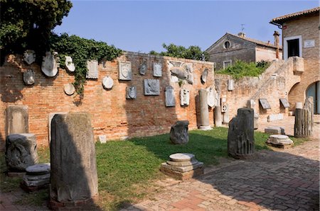 Artifacts in Torcello Island, Venice, Italy Fotografie stock - Rights-Managed, Codice: 700-02348573