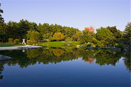Jardin japonais, jardin botanique de Montréal, Montréal, Québec, Canada Photographie de stock - Rights-Managed, Code: 700-02349003
