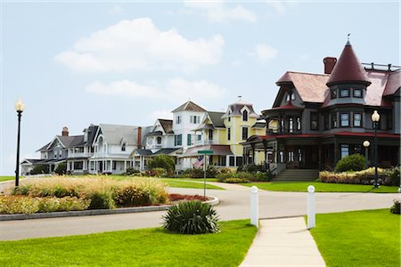 Victorian Cottages in Oak Bluffs, Martha's Vineyard, Massachusetts, USA Stock Photo - Rights-Managed, Code: 700-02349017
