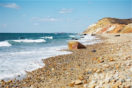 Beach, Ocean Cliffs Gayhead, Martha's Vineyard, Massachusetts, USA Stock Photo - Rights-Managed, Code: 700-02349022