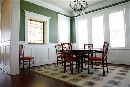 Chairs and Table in Dining Room Foto de stock - Con derechos protegidos, Código: 700-02376827