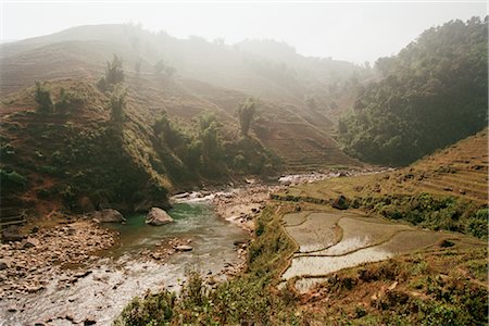 Creek and Rice Paddies, Sa Pa, Vietnam Stock Photo - Rights-Managed, Code: 700-02377061