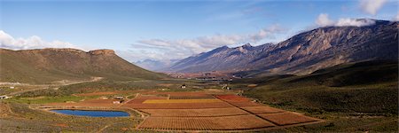 south africa and landscape - Hex River Valley in Autumn, Western Cape, South Africa Stock Photo - Rights-Managed, Code: 700-02377236