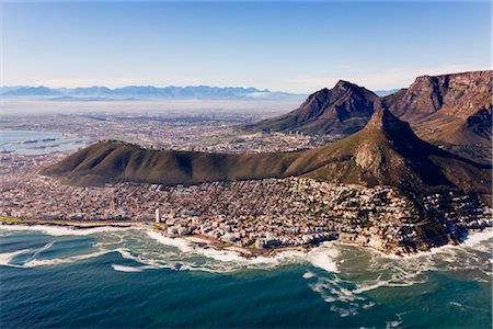 Aerial View of Cape Town, Western Cape, South Africa Stock Photo - Rights-Managed, Code: 700-02377262