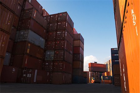 simsearch:700-02376796,k - Stacks of Containers in Port, Europort, Rotterdam, South Holland, Netherlands Fotografie stock - Rights-Managed, Codice: 700-02371195