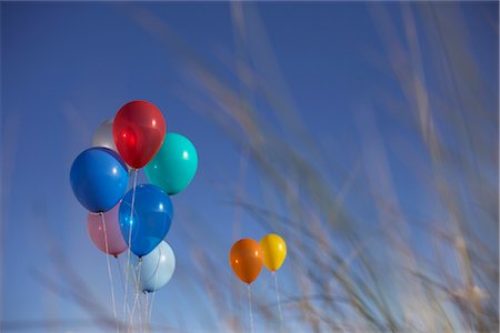 summer party nobody - Balloons in the Sky Stock Photo - Rights-Managed, Code: 700-02371469