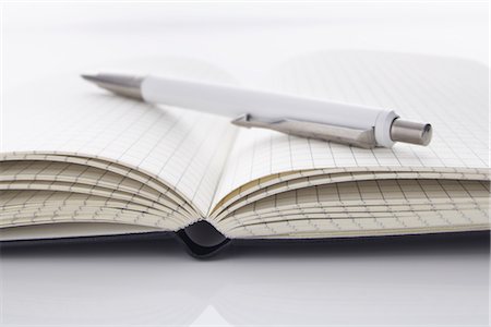 Pen and Graph Paper Notebook Stock Photo - Rights-Managed, Code: 700-02371475