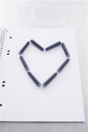 simsearch:700-02371495,k - Ink Refills in the Shape of a Heart Stock Photo - Rights-Managed, Code: 700-02371536