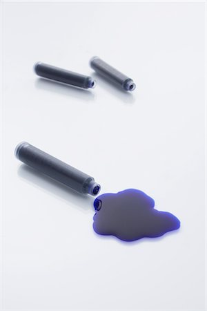 stationery - Leaking Ink Refill Stock Photo - Rights-Managed, Code: 700-02371594