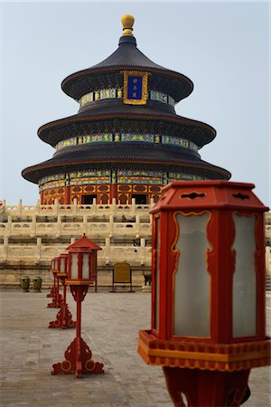 La salle de prière pour une bonne récolte, Temple du ciel, Pékin, Chine Photographie de stock - Rights-Managed, Code: 700-02385918