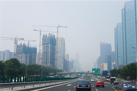 pollution on road - Freeway in Beijing, China Stock Photo - Rights-Managed, Code: 700-02386162