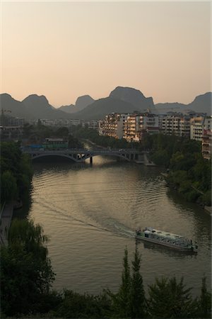 skylines overview city sunset - Overview of Guilin, Guangxi Autonomous Region, China Stock Photo - Rights-Managed, Code: 700-02386234