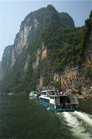 Cruising on the Li River From Guilin to Yangshuo, Guilin, Guangxi Autonomous Region, China Foto de stock - Con derechos protegidos, Código: 700-02386237