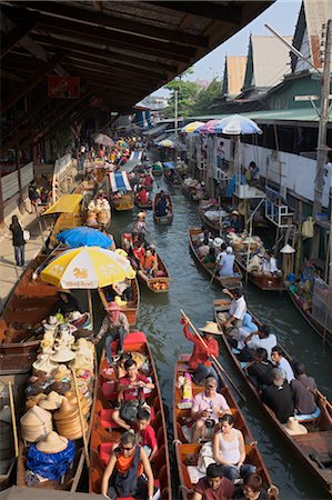 Floating Market, Bangkok, Thailand Stock Photo - Rights-Managed, Code: 700-02428526