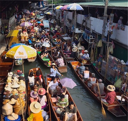 Floating Market, Bangkok, Thailand Stock Photo - Rights-Managed, Code: 700-02428533