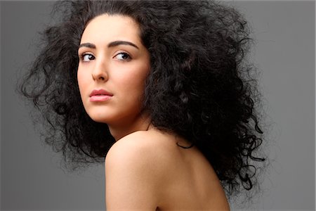 frizzy - Portrait of Woman Stock Photo - Rights-Managed, Code: 700-02428585