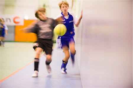 soccer kids play copyspace - Boys Playing Indoor Football, Salzburg, Austria Stock Photo - Rights-Managed, Code: 700-02428588