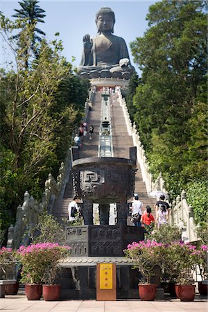 Tian Tan Buddha, Po Lin monastère Ngong Ping, l'île de Lantau, Hong Kong, Chine Photographie de stock - Rights-Managed, Code: 700-02428860