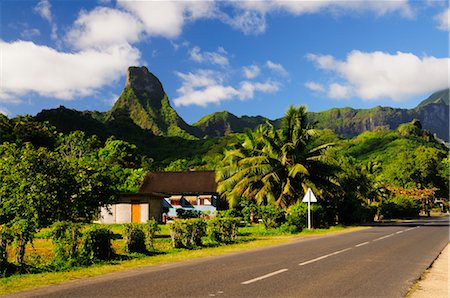 south pacific - Mt Tearai, Moorea, Society Islands, French Polynesia, South Pacific Stock Photo - Rights-Managed, Code: 700-02429246