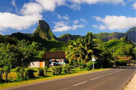 Mt Tearai, Moorea, Society Islands, French Polynesia, South Pacific Stock Photo - Rights-Managed, Code: 700-02429246