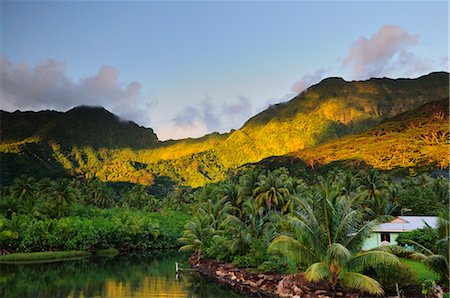 french polynesia - Mt Toomaru, West Coast of Raiatea Society Islands, French Polynesia South Pacific Stock Photo - Rights-Managed, Code: 700-02429257