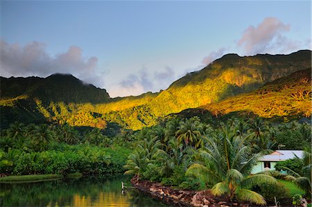 polynésie française - MT Toomaru, îles de la société West Coast de Raiatea, Polynésie française du Pacifique Sud Photographie de stock - Rights-Managed, Code: 700-02429257