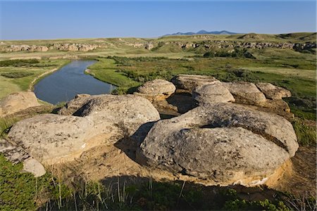 provincial park - Milk River, Writing-on-Stone Provincial Park, Alberta, Canada Stock Photo - Rights-Managed, Code: 700-02519057