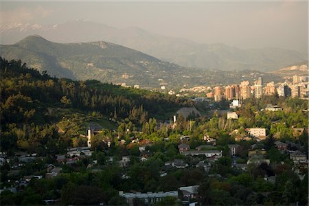santiago (capital city of chile) - Overview of Santiago, Chile Stock Photo - Rights-Managed, Code: 700-02594245