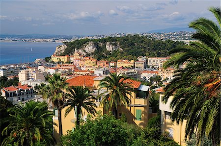 Overview of Nice, Cote d'Azur, Alpes-Maritimes, Provence-Alpes-Cote d'Azur, France Stock Photo - Rights-Managed, Code: 700-02590780