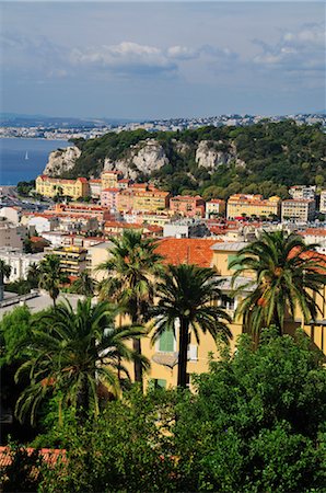 Overview of Nice, Cote d'Azur, Alpes-Maritimes, Provence-Alpes-Cote d'Azur, France Stock Photo - Rights-Managed, Code: 700-02590781
