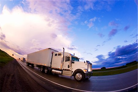 simsearch:700-06037905,k - Transport Truck on Highway 115 Near Peterborough, Ontario, Canada Stock Photo - Rights-Managed, Code: 700-02593691