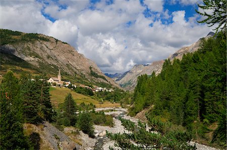 St Paul sur Ubaye, Vallee de l'Ubaye, Alpes-de-Haute-Provence, France Stock Photo - Rights-Managed, Code: 700-02593946