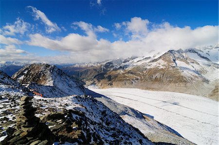 simsearch:700-02593927,k - Aletsch Glacier from Eggishorn, Switzerland Foto de stock - Con derechos protegidos, Código: 700-02593981