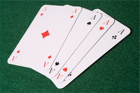 playing card (deck of cards) - Four Aces Stock Photo - Rights-Managed, Code: 700-02637505