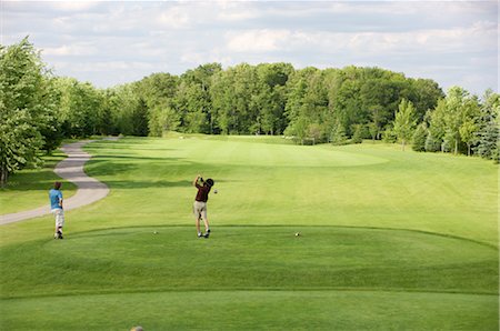 fairway - Men Golfing Together, Burlington, Ontario, Canada Fotografie stock - Rights-Managed, Codice: 700-02637612